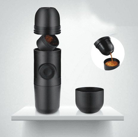 Condensed Portable Mini Coffee Machine – Capsule Black, Compact & Travel-Friendly