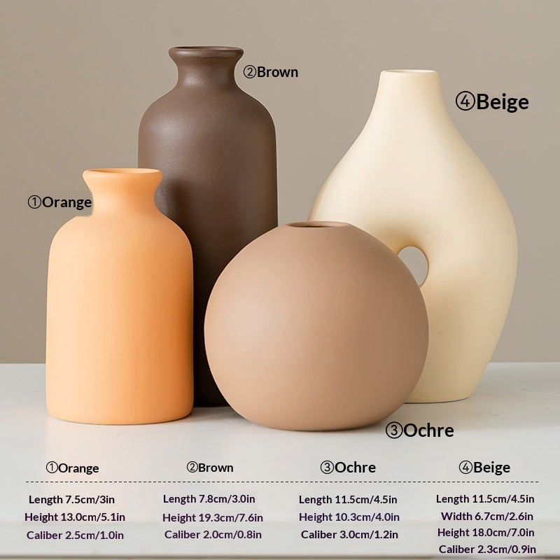 Modern Minimalist Dry Nordic-Style Ceramic Vase