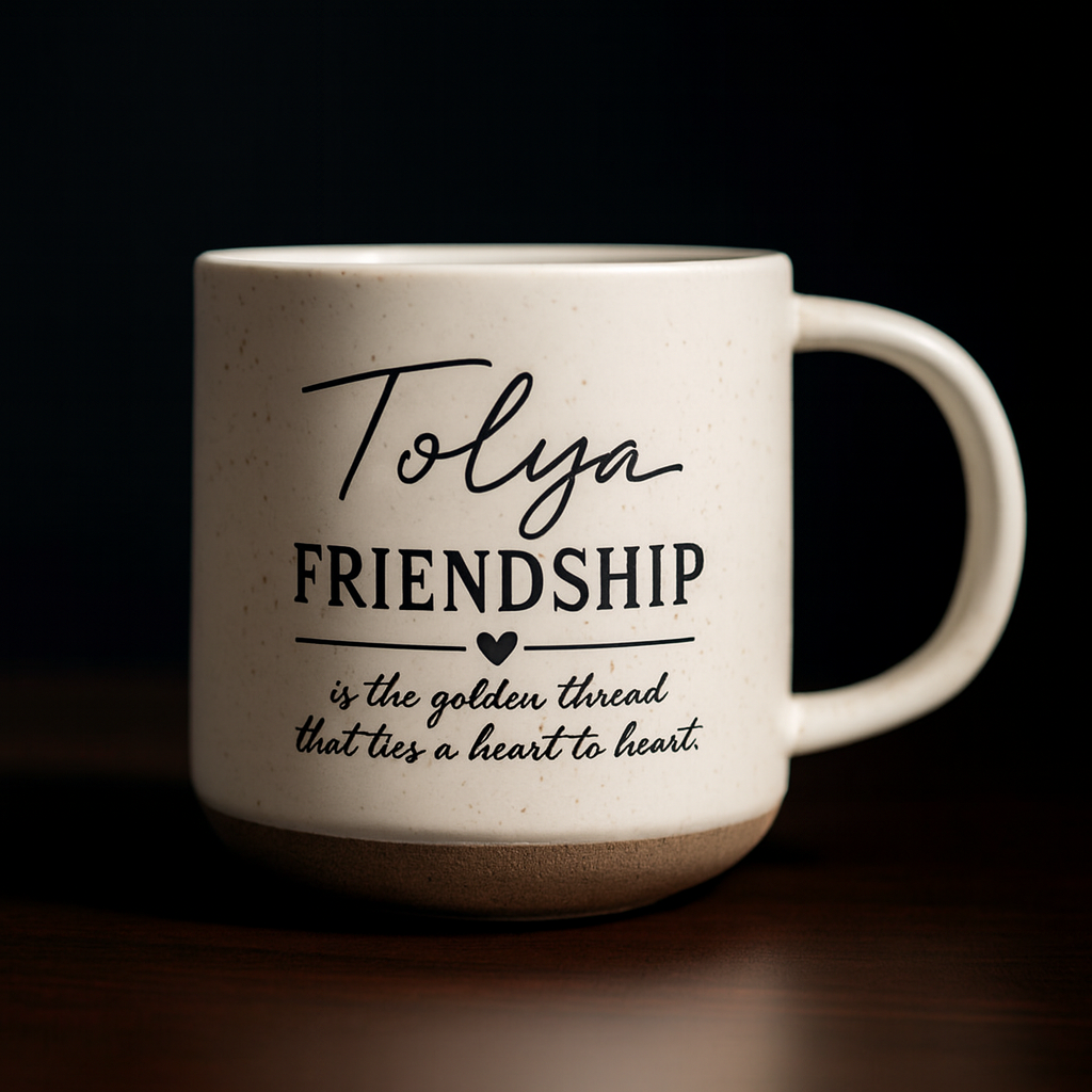 Personalized Best Bestie Pottery Friend Mug Custom Engraved 11oz Ceramic Coffee Cup Gift