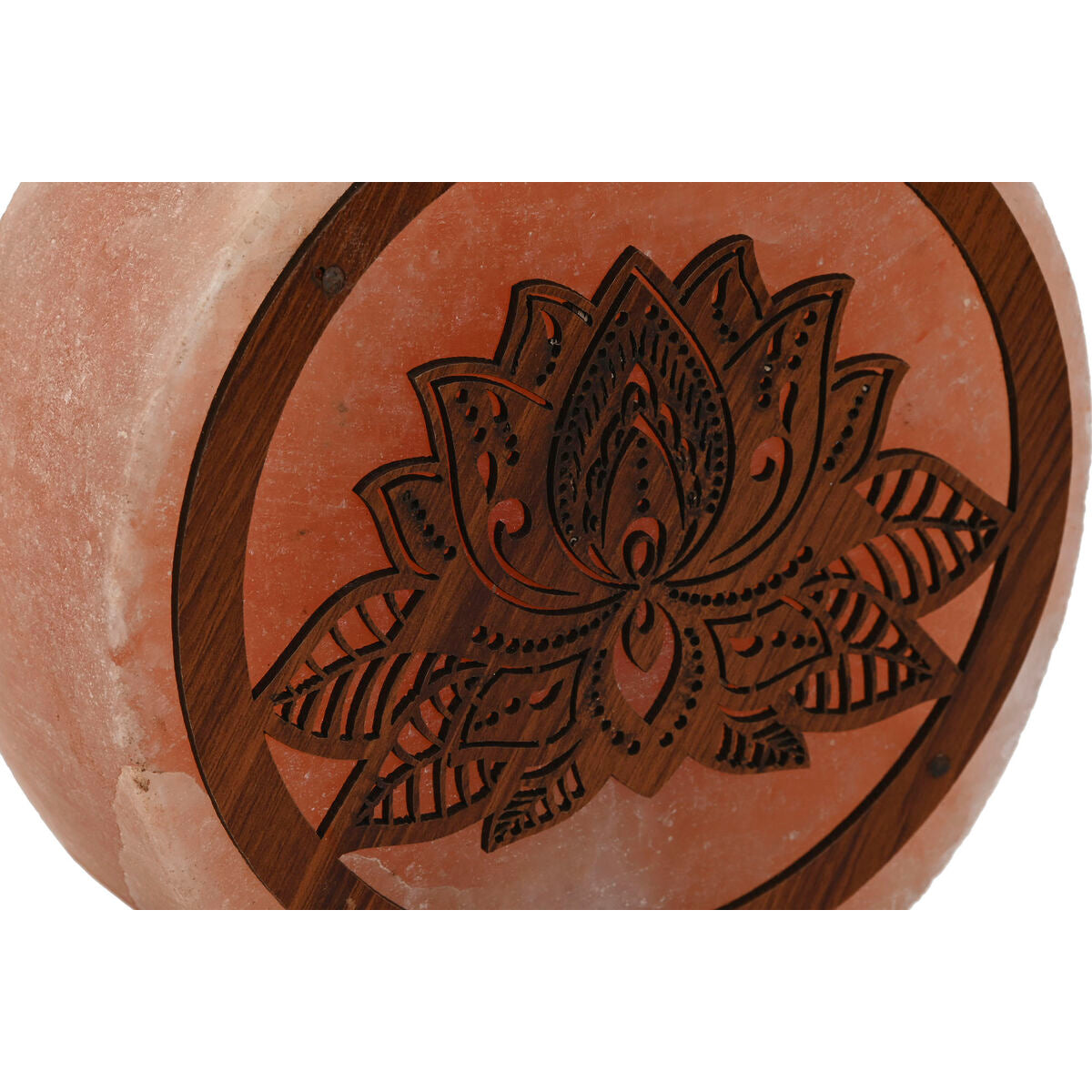 Desk lamp Home ESPRIT Brown Pink Wood Salt 15 W 220 V 16 x 7 x 18 cm-4