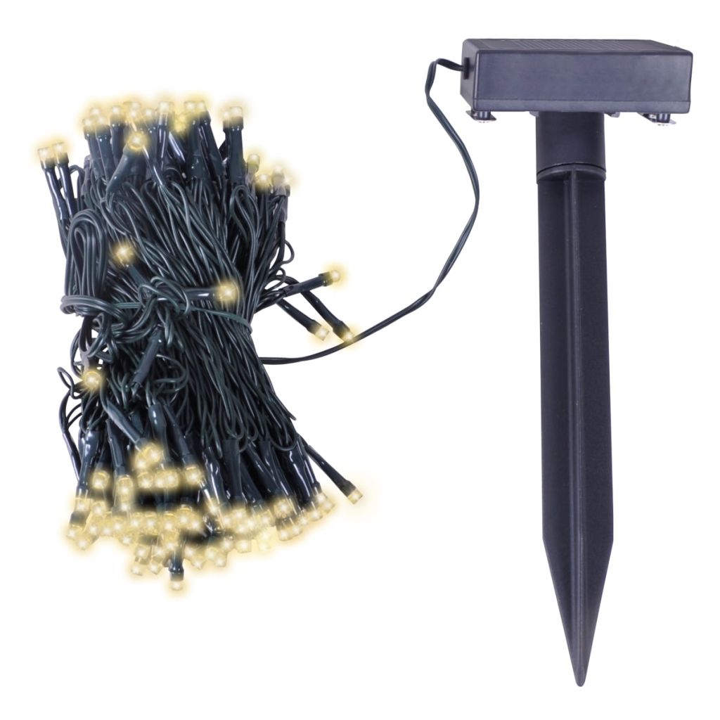 vidaXL LED String Lights Christmas Decoration Solar Fairy Lights Warm White-4