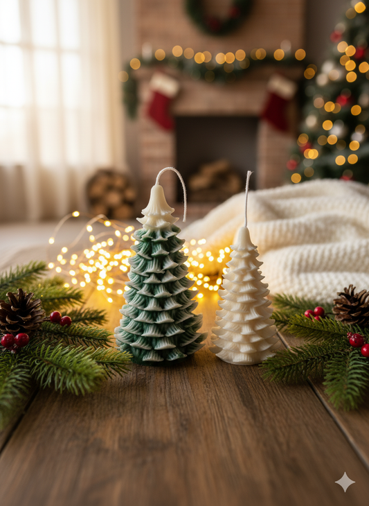 Handmade Christmas Tree Candle-0