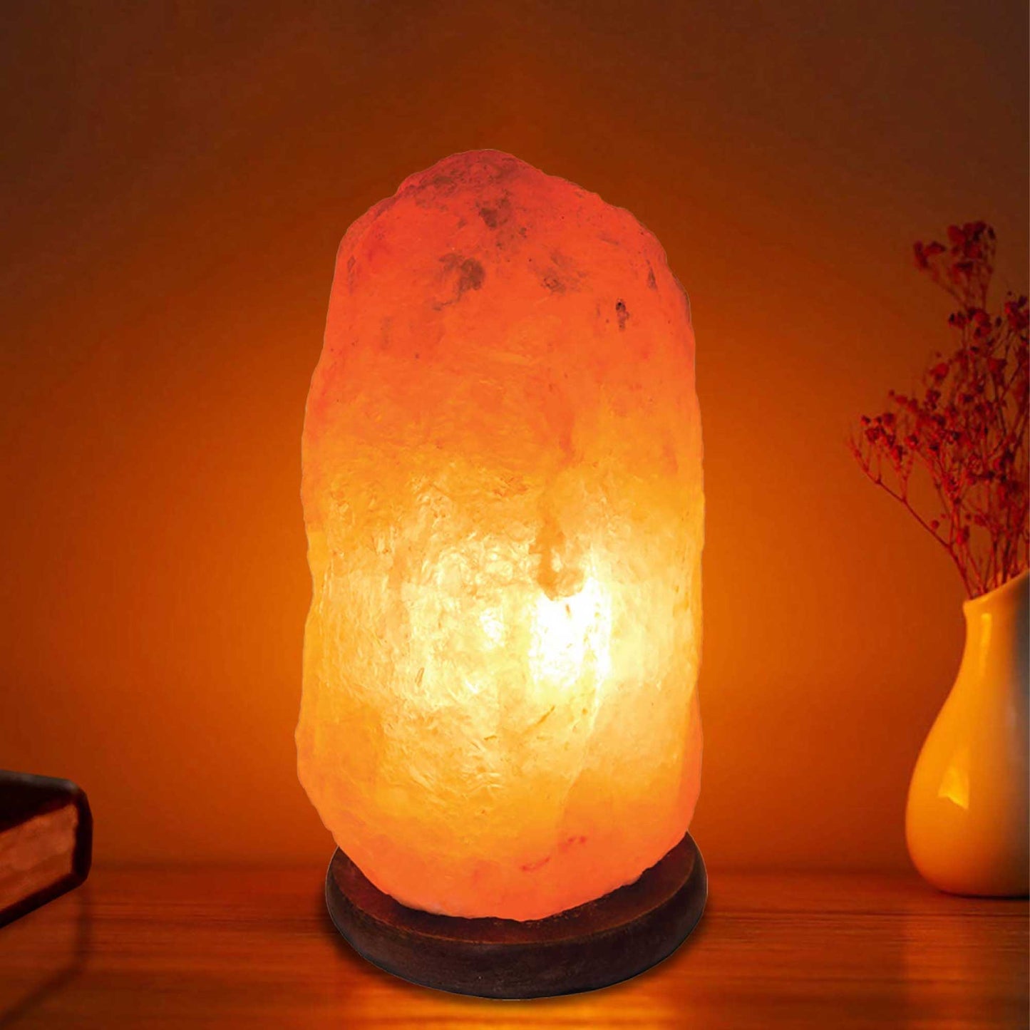 12V 12W 2-3 Kgs Himalayan Pink Salt Lamp Natural Rock Crystal Light Bulb On/Off-4