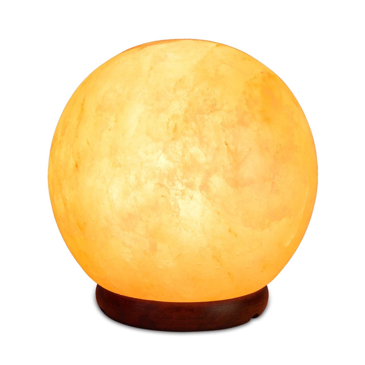 12V 12W 5" Ball Himalayan Pink Salt Lamp Carved Rock Crystal Light Bulb On/Off-0