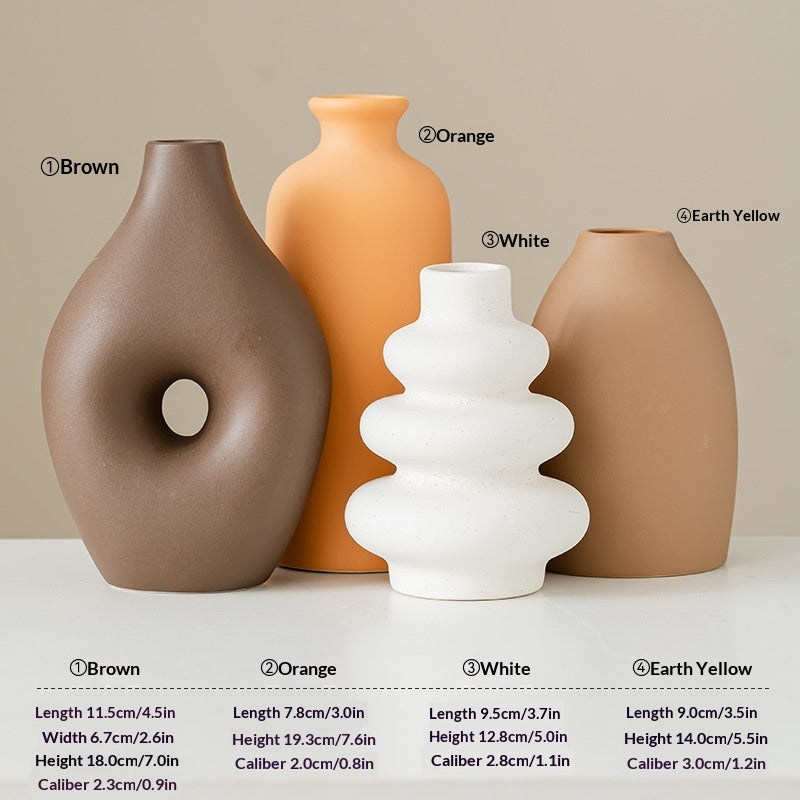 Modern Minimalist Dry Nordic-Style Ceramic Vase