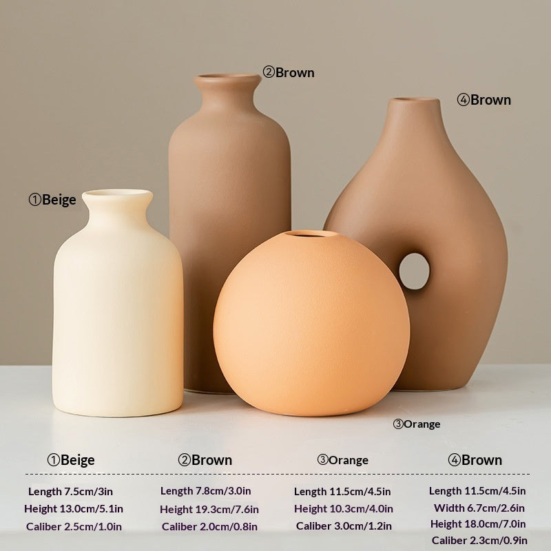 Modern Minimalist Dry Nordic-Style Ceramic Vase